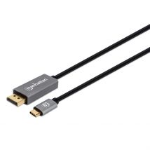Manhattan USB-C to DisplayPort 1.4 Cable. 8K@60Hz. 2m. Male to Male. B