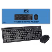EVO LABS WM-757UK Wireless Keyboard and Mouse Combo Set. With Integrat