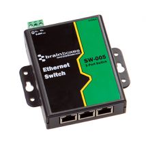 Brainboxes SW-005 network switch Unmanaged Fast Ethernet (10/100) Blac