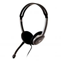 V7 HA212-2EP headphones/headset Wired Head-band Calls/Music Black. Sil
