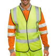BEESWIFT B-Seen EN ISO 20471 Hi Vis Vest Yellow Xl