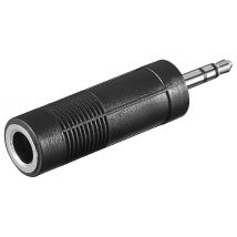 Microconnect AUDALT cable gender changer 3.5mm 6.3mm Black