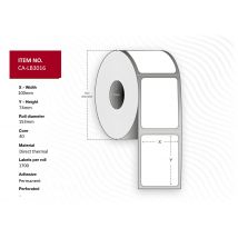 Capture CA-LB3016 printer label White