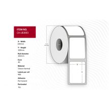 Capture CA-LB3003 printer label White