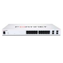 Fortinet L2+ managed POE switch with 24GE ports, 12 of which are POE+,