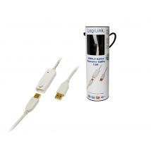 LogiLink 12m USB 2.0 USB cable USB A White