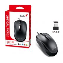 Genius Computer Technology DX-120 Wired USB Type-C Plug and Play Mouse