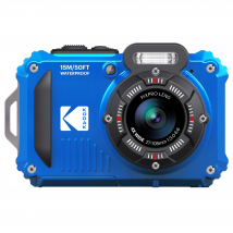 Kodak PIXPRO WPZ2 16MP 4x Zoom Tough Compact Camera - Blue - Camera On