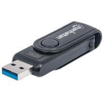 Manhattan USB-A Mini Multi-Card Reader/Writer. 5 Gbps (USB 3.2 Gen1 ak