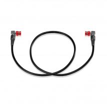 Shape 4K-12G SDI Coaxial Cable 24-inch with 90-degree connectors