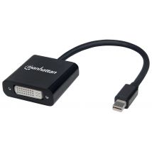 Manhattan Mini DisplayPort 1.2a to DVI-I Dual-Link Adapter Cable. 4K@3
