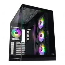 TECWARE VXL EVO ARGB ATX Mid-Tower PC Case - Black. Dual-Chamber Desig