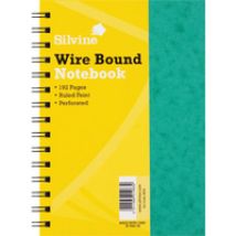 Silvine LUXPAD WIRE NOTEBOOK A5 PK6