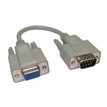 TARGET VGA 9-Pin Male to SVGA HD15 Female Connector Adapter - Nickel C