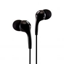 V7 Stereo Earbuds . Lightweight. In-Ear Noise Isolating. 3.5 mm. Black