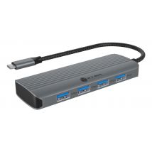 ICY BOX IB-DK4022a-CPD Wired USB 3.2 Gen 1 (3.1 Gen 1) Type-C Aluminiu