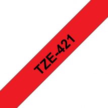 Brother TZE-421 DirectLabel black on red Laminat 9mm x 8m for Brother