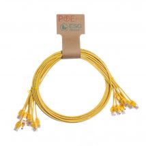 Cablenet 1m Cat6 RJ45 Yellow U/UTP LSOH 30AWG Slim Snagless Booted Pat
