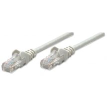 Intellinet Network Patch Cable. Cat6. 1m. Grey. CCA. U/UTP. PVC. RJ45.