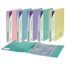 Snopake GRS ReBorn RingBinder 2/25 'O' Ring A4 Pastel Assort