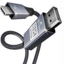 Benfei 000207GREY DisplayPort cable 1.8 m USB Type-C Grey