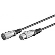 Microconnect XLRMF05 audio cable 0.5 m XLR (3-pin) Black
