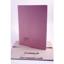 Guildhall Spring Pocket Transfer File Manilla Foolscap 420gsm Pink (Pa