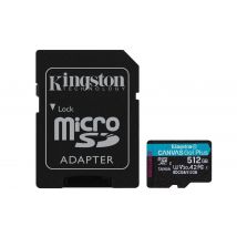 Kingston Technology 512GB microSDXC Canvas Go Plus Gen4 200MB/s A2 U3