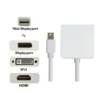 FDL 0.15M MINI DISPLAYPORT TO DISPLAY PORT, HDMI &amp; DVI ADAPTOR