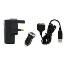 B-Tech Kit  Apple 30pin 3in1 Mains In Car USB Charger