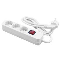 MediaRange MRCS205 power extension 1.4 m 3 AC outlet(s) White