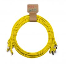 Cablenet 2m Cat6a RJ45 Yellow U/FTP LSOH 30AWG Slim Snagless Booted Pa