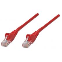 Intellinet Network Patch Cable. Cat6. 1m. Red. CCA. U/UTP. PVC. RJ45.