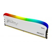 Kingston Technology FURY 8GB 3200MT/s DDR4 CL16 DIMM Beast White RGB S