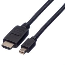 ROLINE 11.04.5789 DisplayPort cable 1.5 m Mini DisplayPort Black