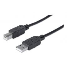 Manhattan USB-A to USB-B Cable. 5m. Male to Male. 480 Mbps (USB 2.0).