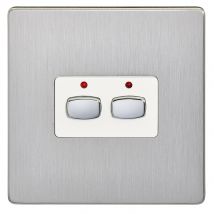 EnerGenie MIHO073 light switch Stainless steel.White