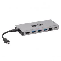 Tripp Lite U442-DOCK5D-GY USB-C Dock - 4K HDMI, USB 3.x (5Gbps), USB-A