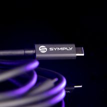 Symply Thunderbolt 4 Certified Braided Cable 2m (6.5ft) 40Gbps 100W Ch