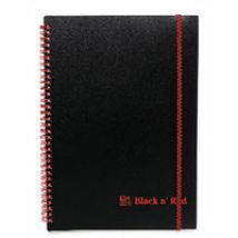 Black n&#039; Red BLACK N RED PP RULED NOTEBOOK A6 PK5
