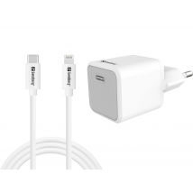 Sandberg USB-C AC 20W Charger EU + Lightning 1M