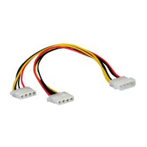 ROLINE Internal Y-Power Cable. 4-pin HDD to 2x 4-pin HDD 0.3 m