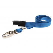 Digital ID 10mm Recycled Light Blue Lanyards with Breakaway and Metal