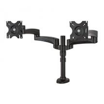 B-Tech Twin Flat Screen Desk Mount with Double Arms