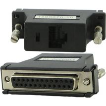 Perle DBA0010C RJ-45 DB-25F Black. Stainless steel