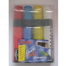 Pentel JUMBO CHALK MARKERS PK4 AST