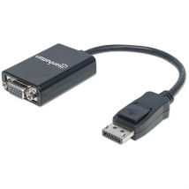 Manhattan DisplayPort to VGA HD15 Converter Cable, 15cm, Male to Femal