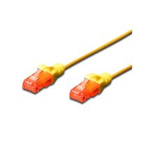 FDL SLIM 1.5M CAT.6 UTP LSZH PATCH CABLE - YELLOW (SNAGPROOF)