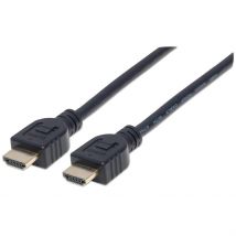 Manhattan HDMI 4K@60Hz Cable with Ethernet - CL3 rated. 1m. Suitable f