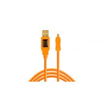 Tether Tools CU8015-ORG USB cable 4.6 m USB 2.0 USB A Mini-USB B Orang